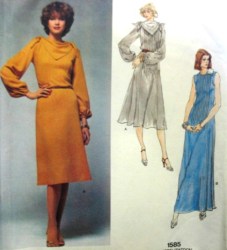 1585 BELLVILLE PIN TUCK DRESS LENGTHS SLVS OR NOT PATTERN 10